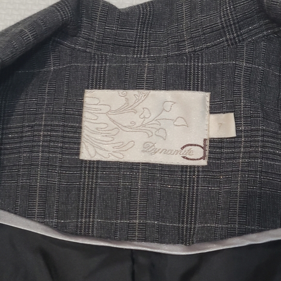 Dynamite Plaid Vest Short Co ord Suit Set - Picture 5 of 10